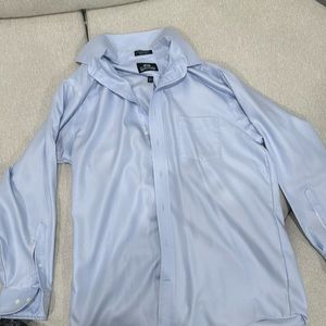 Stafford Light Blue Wrinkle Free Button Down Shirt